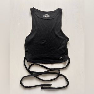 Hollister crop top tank with wrap tie waist.